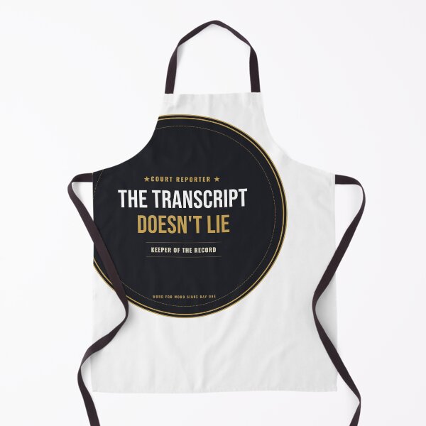 Item preview, The Transcript Doesn't Lie Court Reporter Seal designed and sold by SlowMadeShelf.