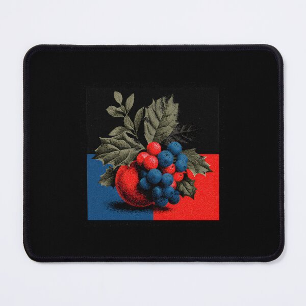 Item preview, Vintage Stippled Red and Blue Botanical Berries designed and sold by colorful-white.