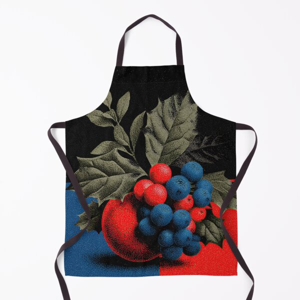 Item preview, Vintage Stippled Red and Blue Botanical Berries designed and sold by colorful-white.