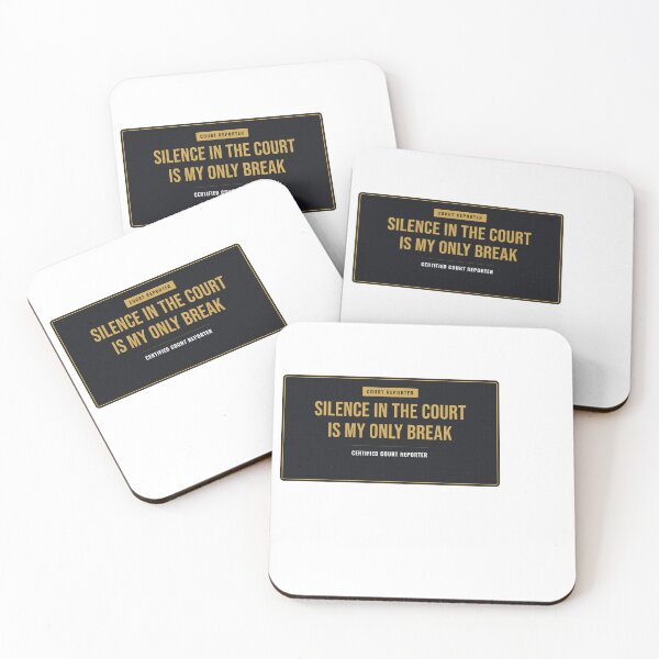 Item preview, Silence In The Court Is My Only Break Court Reporter designed and sold by SlowMadeShelf.