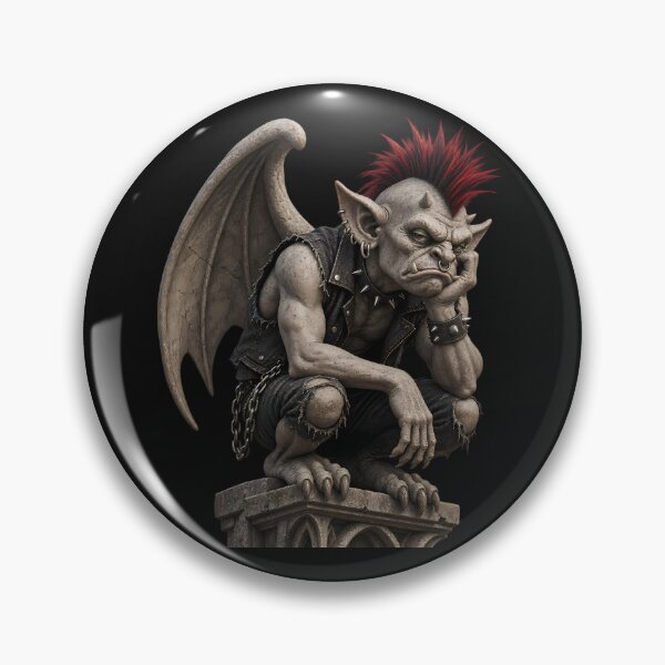 Item preview, Punk Gargoyle Halloween Gothic Art designed and sold by Ingorgia Studio.