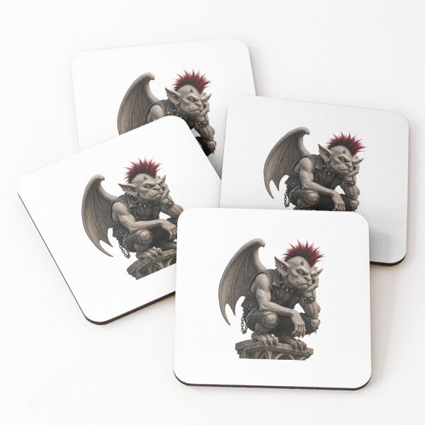 Item preview, Punk Gargoyle Halloween Gothic Art designed and sold by Ingorgia Studio.