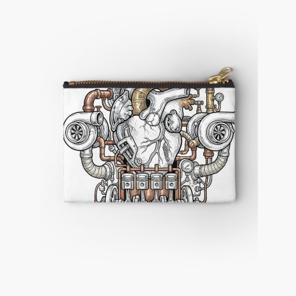 Item preview, Steampunk Mechanical Turbo Heart Engine Illustration designed and sold by Rahat3344.
