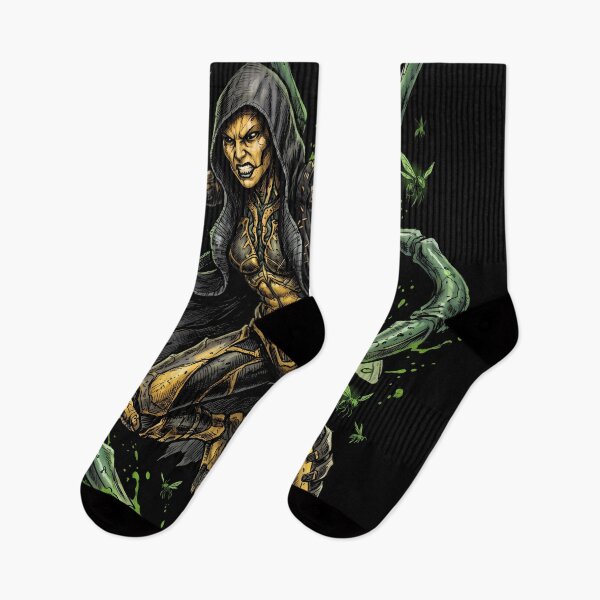 Artikelvorschau, D'Vorah Mortal Kombat Kampfspiel Grafik-T-Shirt entworfen und verkauft von Senpaiwaves.