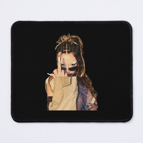 Item preview, Edgy Portrait Middle Finger Smoking Tee designed and sold by MrsLin4617177.