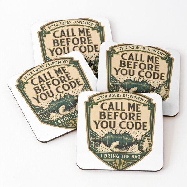 Item preview, Call Me Before It Gets Critical Night Shift Respiratory Therapy Badge designed and sold by BoosterShop.