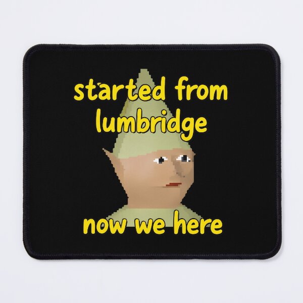 Item preview, Started from Lumbridge Now We Here Elf Meme designed and sold by Bloowardi.