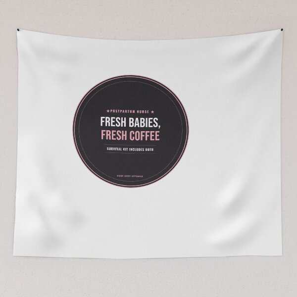 Item preview, Fresh Babies Fresh Coffee Postpartum Nurse Seal designed and sold by SlowMadeShelf.