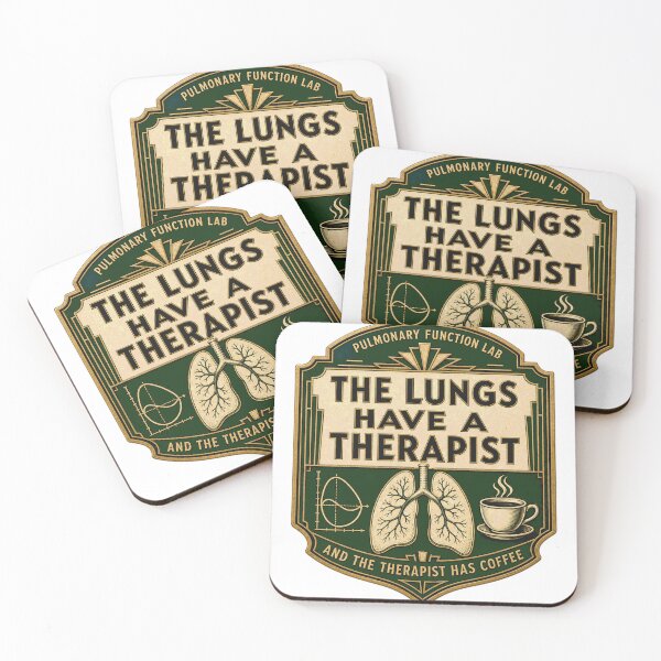 Item preview, The lungs have a therapist, lung function lab, deco coat of arms designed and sold by BoosterShop.