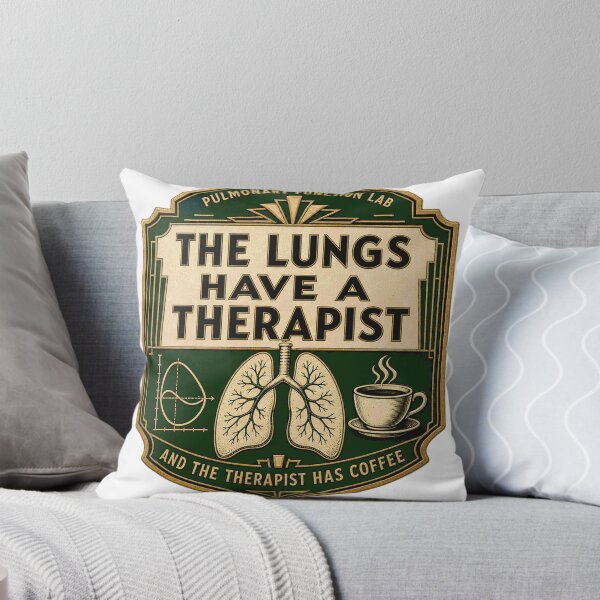 Item preview, The lungs have a therapist, lung function lab, deco coat of arms designed and sold by BoosterShop.