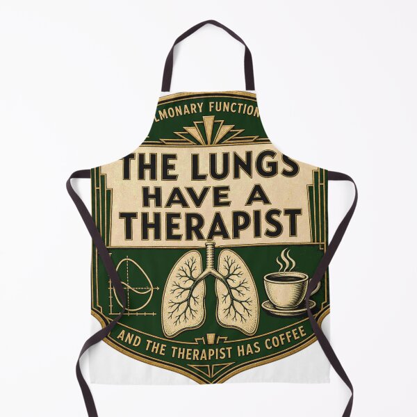 Item preview, The lungs have a therapist, lung function lab, deco coat of arms designed and sold by BoosterShop.