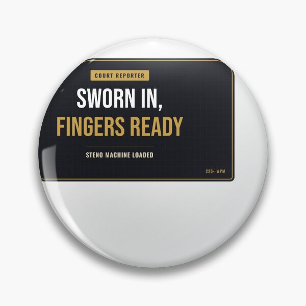Item preview, Sworn In Fingers Ready Court Reporter designed and sold by SlowMadeShelf.