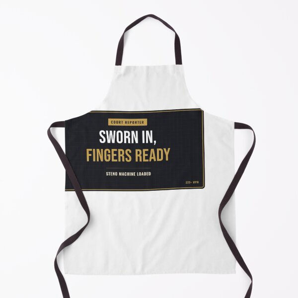 Item preview, Sworn In Fingers Ready Court Reporter designed and sold by SlowMadeShelf.