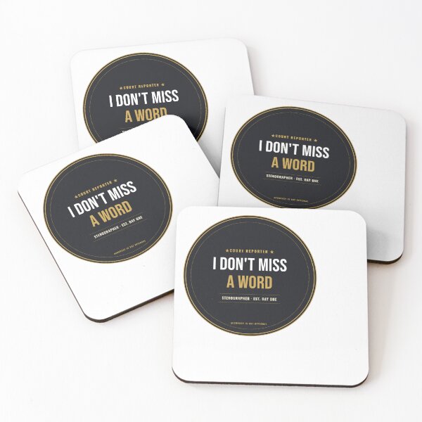 Item preview, I Don't Miss A Word Court Reporter Seal designed and sold by SlowMadeShelf.