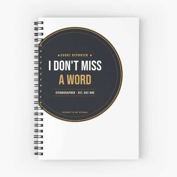 Item preview, I Don't Miss A Word Court Reporter Seal designed and sold by SlowMadeShelf.