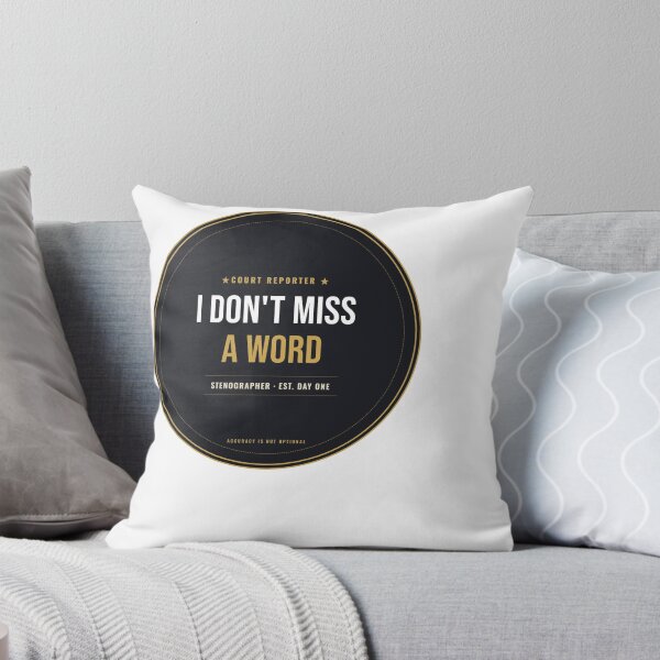 Item preview, I Don't Miss A Word Court Reporter Seal designed and sold by SlowMadeShelf.