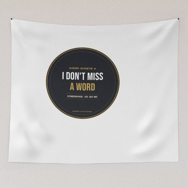 Item preview, I Don't Miss A Word Court Reporter Seal designed and sold by SlowMadeShelf.