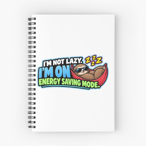 Item preview, Energy Saving Mode Funny Sloth Design designed and sold by Kenzie & Co.