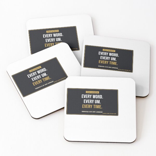 Item preview, Every Word Every Um Every Time Court Reporter designed and sold by SlowMadeShelf.