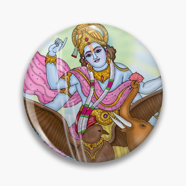 Item preview, Lord Vishnu Digital Drawing | Hindu God Digital Artwork & Illustration designed and sold by Harshit_Digital_Arts.