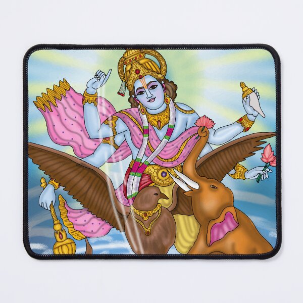 Item preview, Lord Vishnu Digital Drawing | Hindu God Digital Artwork & Illustration designed and sold by Harshit_Digital_Arts.