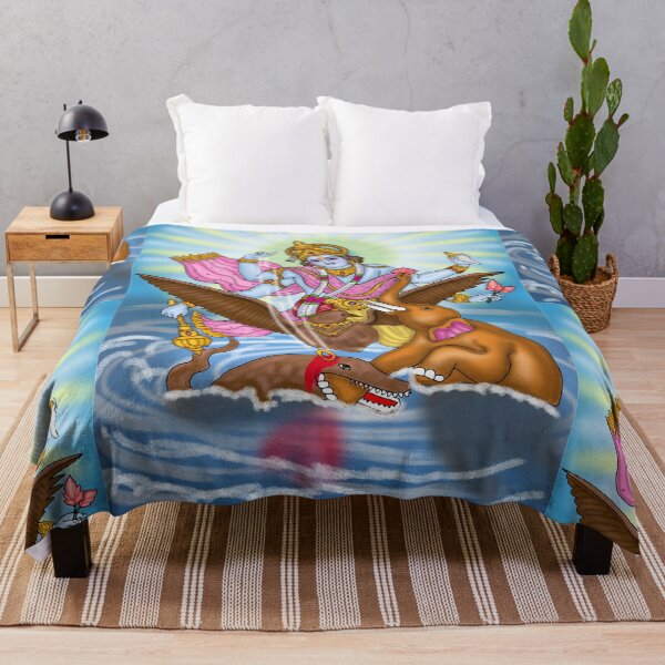Item preview, Lord Vishnu Digital Drawing | Hindu God Digital Artwork & Illustration designed and sold by Harshit_Digital_Arts.