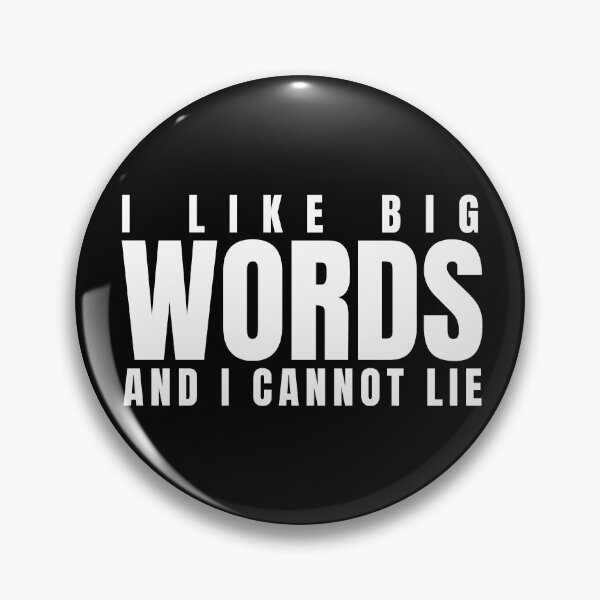 Item preview, I Like Big Words and I Cannot Lie Funny Book Lover Reading Quote designed and sold by HYPNK.