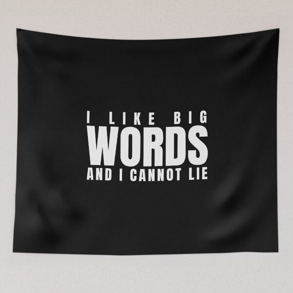 Item preview, I Like Big Words and I Cannot Lie Funny Book Lover Reading Quote designed and sold by HYPNK.