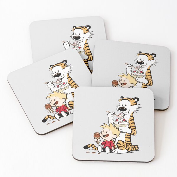 Item preview, Calvin and Hobbes Enjoying Ice Cream designed and sold by laschikarin.