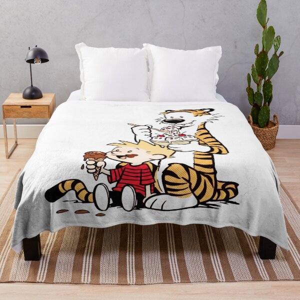 Item preview, Calvin and Hobbes Enjoying Ice Cream designed and sold by laschikarin.