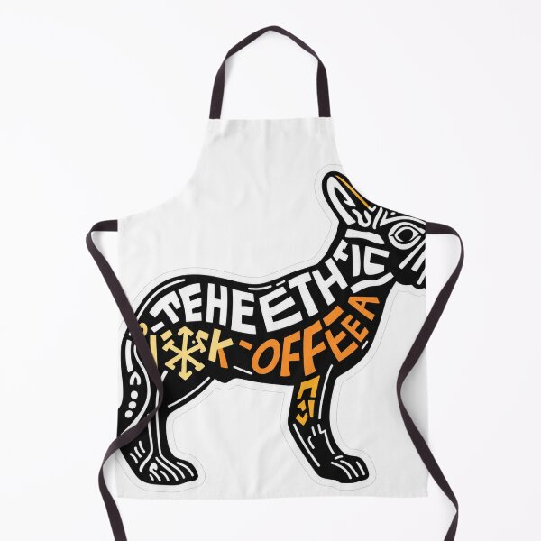Item preview, French Bulldog Coffee Lover Sticker | Bold Typography Dog Art designed and sold by RobertArt08.