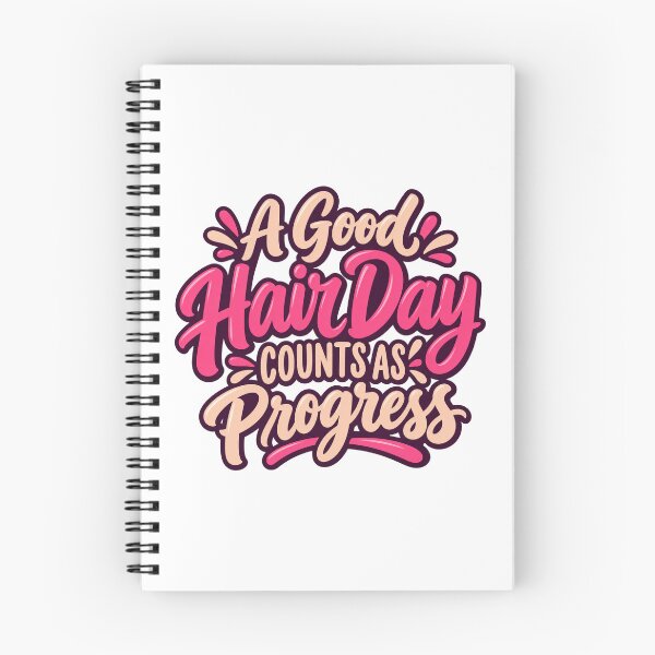 Item preview, Good Hair Day Counts as Progress Pop Lettering designed and sold by Bikivuno.