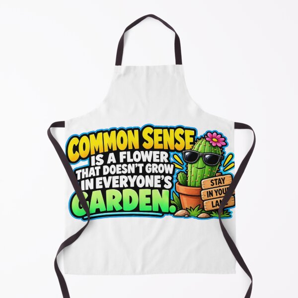 Item preview, Common Sense Is A Flower Funny Cactus Design designed and sold by Kenzie & Co.