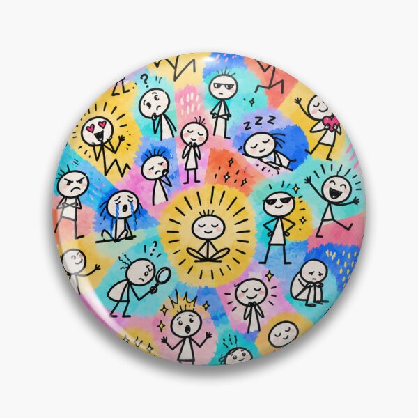 Item preview, Colorful Characters and Many Emotions designed and sold by Qenlo.
