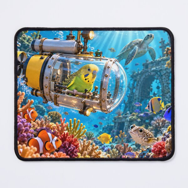 Item preview, Little Budgie Bird, Big Ocean Adventure designed and sold by nikkolaus.