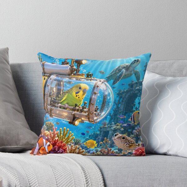 Item preview, Little Budgie Bird, Big Ocean Adventure designed and sold by nikkolaus.