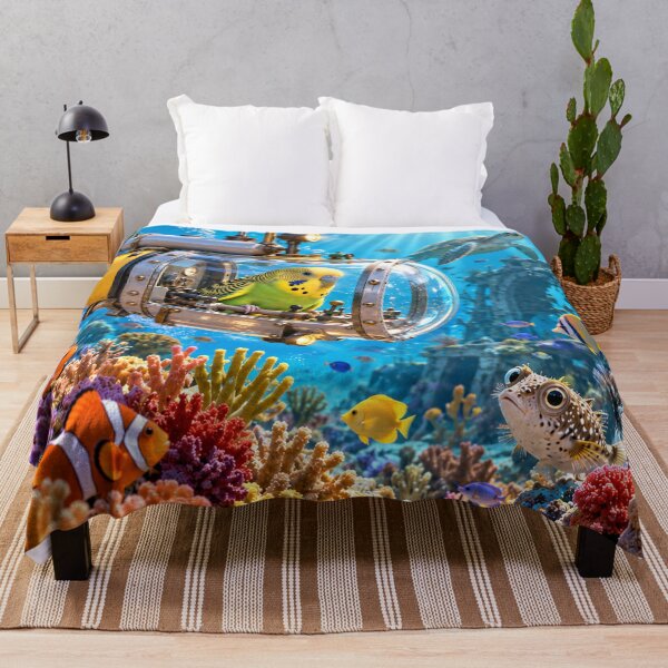 Item preview, Little Budgie Bird, Big Ocean Adventure designed and sold by nikkolaus.