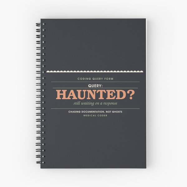 Item preview, Query: Is It Haunted? — Medical Coder Halloween Badge designed and sold by SlowMadeShelf.
