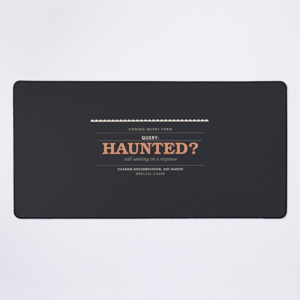 Item preview, Query: Is It Haunted? — Medical Coder Halloween Badge designed and sold by SlowMadeShelf.