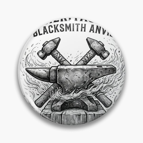 Item preview, Vintage Heritage Blacksmith Anvil and Crossed Hammers designed and sold by Rahat3344.