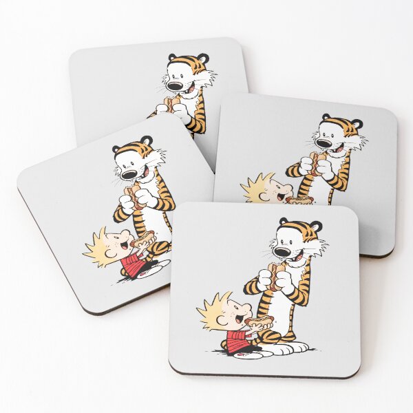 Item preview, Calvin and Hobbes Enjoying Hot Dogs designed and sold by laschikarin.