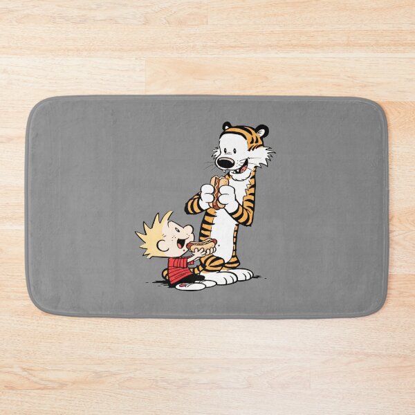 Item preview, Calvin and Hobbes Enjoying Hot Dogs designed and sold by laschikarin.