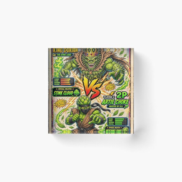 Item preview, Produce Realm Showdown: King Durian vs Artie Choke designed and sold by Fort Chiswell Trading Company.