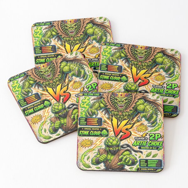 Item preview, Produce Realm Showdown: King Durian vs Artie Choke designed and sold by Fort Chiswell Trading Company.