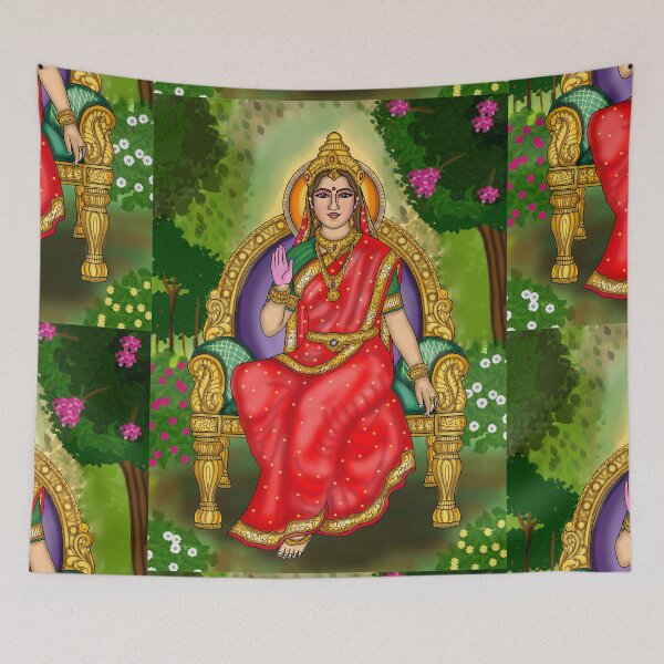 Item preview, Goddess Sita Digital Drawing | Sita Ram Hindu Devotional Artwork designed and sold by Harshit_Digital_Arts.