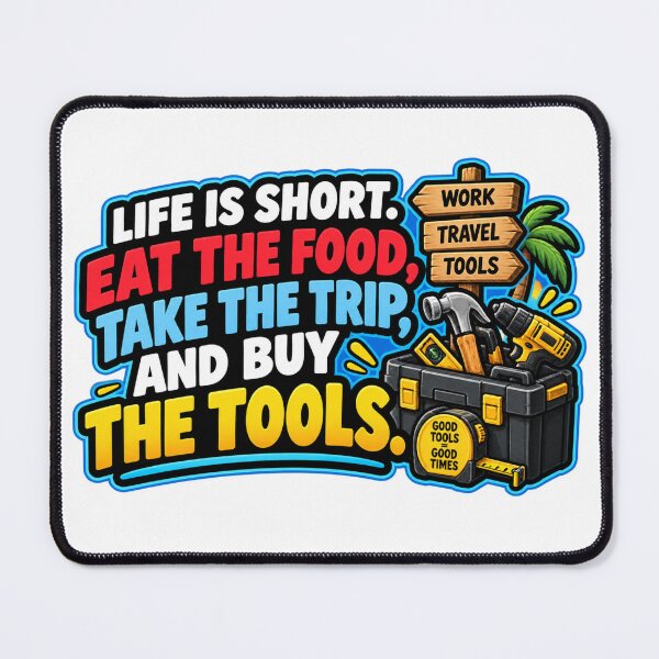 Item preview, Eat The Food Take The Trip Buy The Tools Design designed and sold by Kenzie & Co.