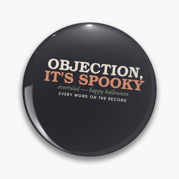 Item preview, Objection, It's Spooky — Court Reporter Halloween Stamp designed and sold by SlowMadeShelf.