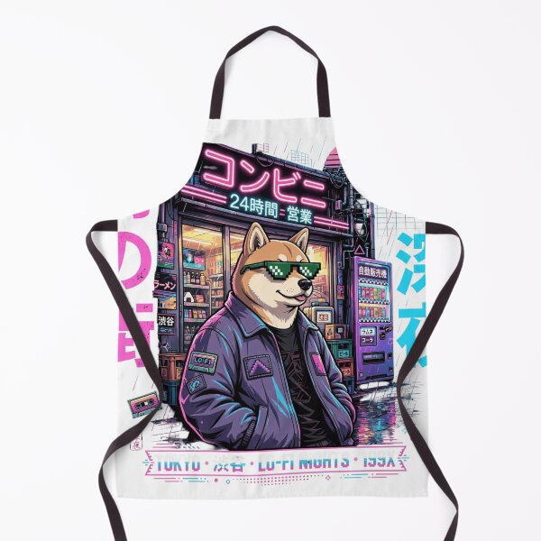 Item preview, "Cool Shiba in Rainy Neon Tokyo Night designed and sold by Donald Dave T. Barrameda.
