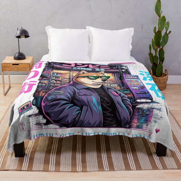 Item preview, "Cool Shiba in Rainy Neon Tokyo Night designed and sold by Donald Dave T. Barrameda.