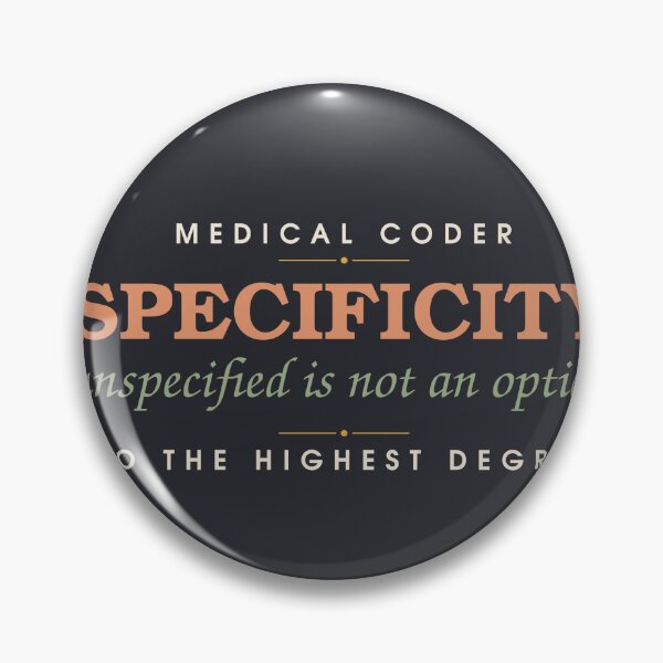 Item preview, Especificidad – No especificado no es una opción – Sello codificador médico designed and sold by SlowMadeShelf.